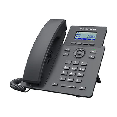 Grandstream GRP2601 voip desk phone — front view with handset and display