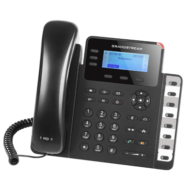 Grandstream GXP1630 voip desk phone — front view with handset and display