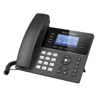 Grandstream GXP1780 voip desk phone — front view with handset and display