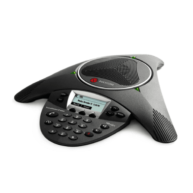 Polycom SoundStation IP 6000 VoIP phone — front view with handset and dialpad