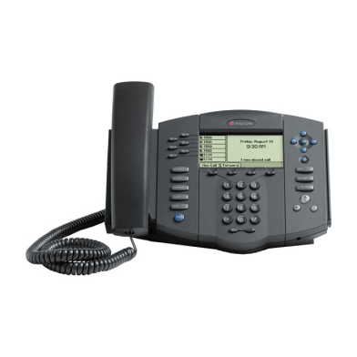 Polycom SoundPoint IP 601 VoIP phone — front view with handset and dialpad