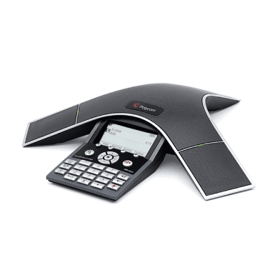 Polycom SoundStation IP 7000 VoIP phone — front view with handset and dialpad