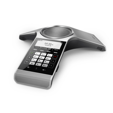 Yealink CP920 conference phone — front view with handset and display