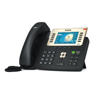 Yealink T29G voip desk phone — front view with handset and display