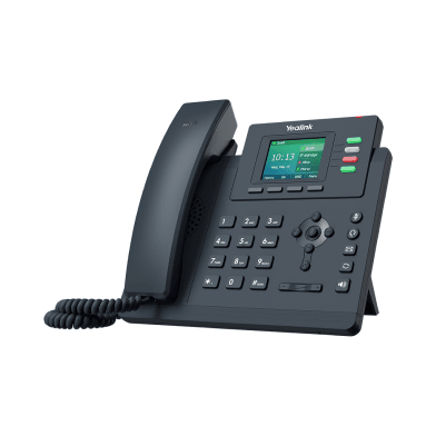 Yealink T33G voip desk phone — front view with handset and display