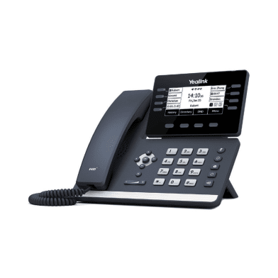 Yealink T53 voip desk phone — front view with handset and display