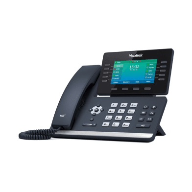 Yealink T57W voip desk phone — front view with handset and display
